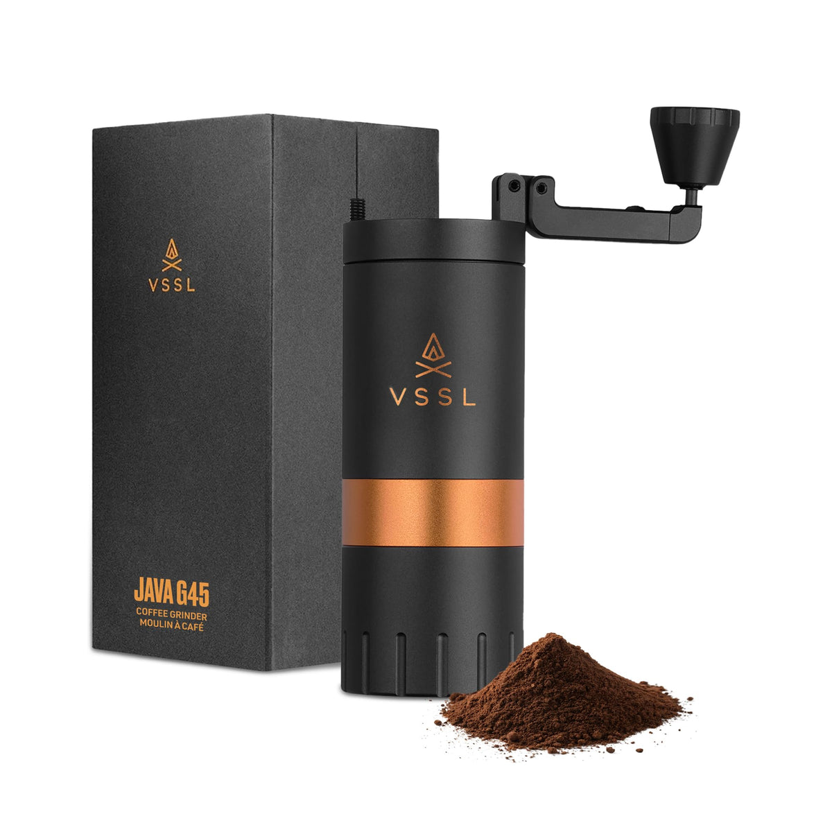 Manual Coffee Grinder with Stainless Steel Conical Burr Mill, 45 gram capacity S90919