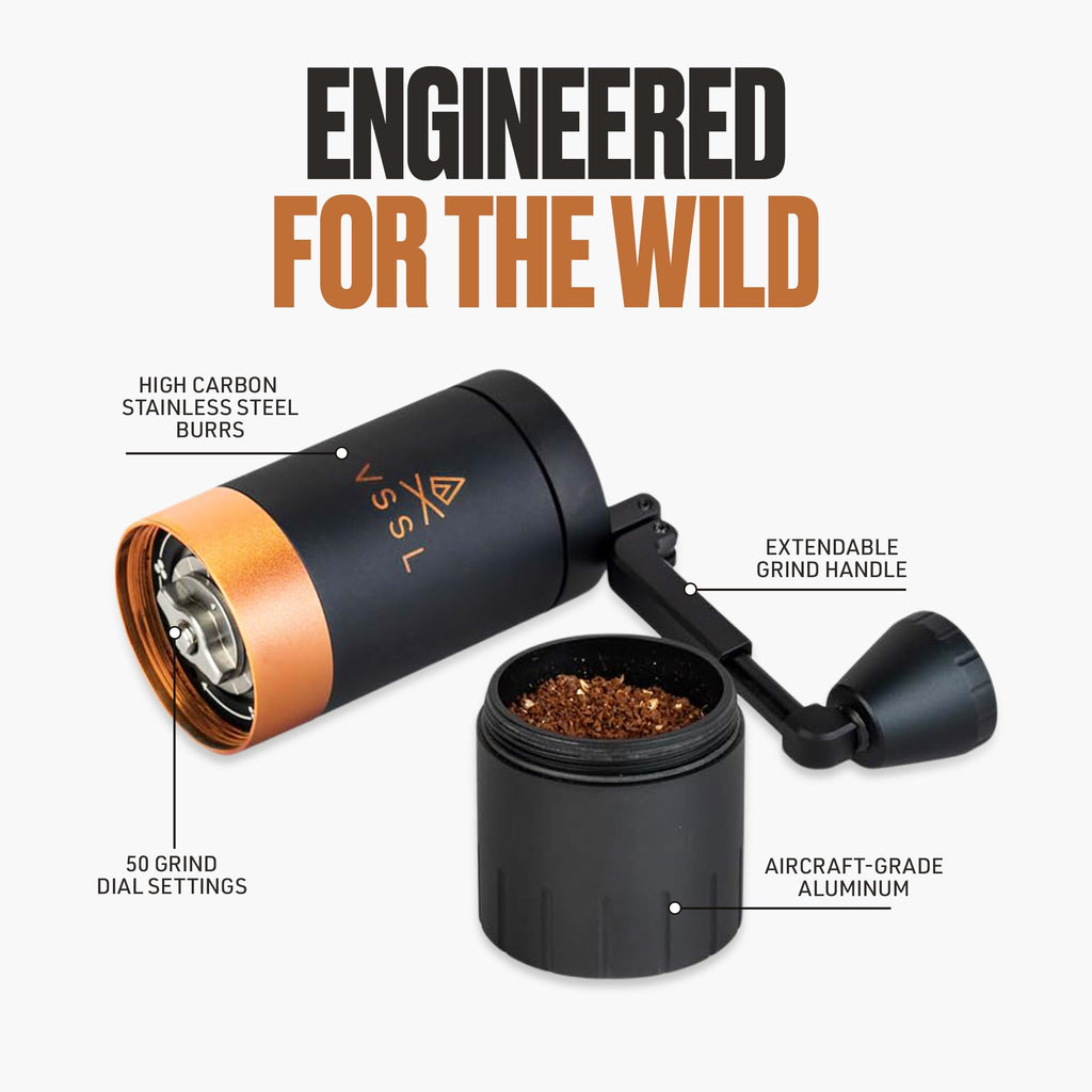 Manual Coffee Grinder with Stainless Steel Conical Burr Mill, 45 gram capacity S90919