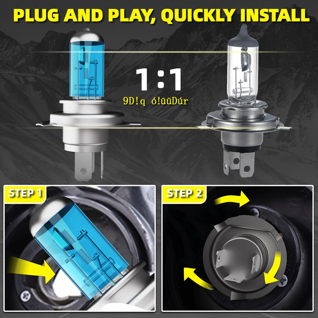 9003 High Low Beam Halogen Headlight Bulbs 2PCS M486020