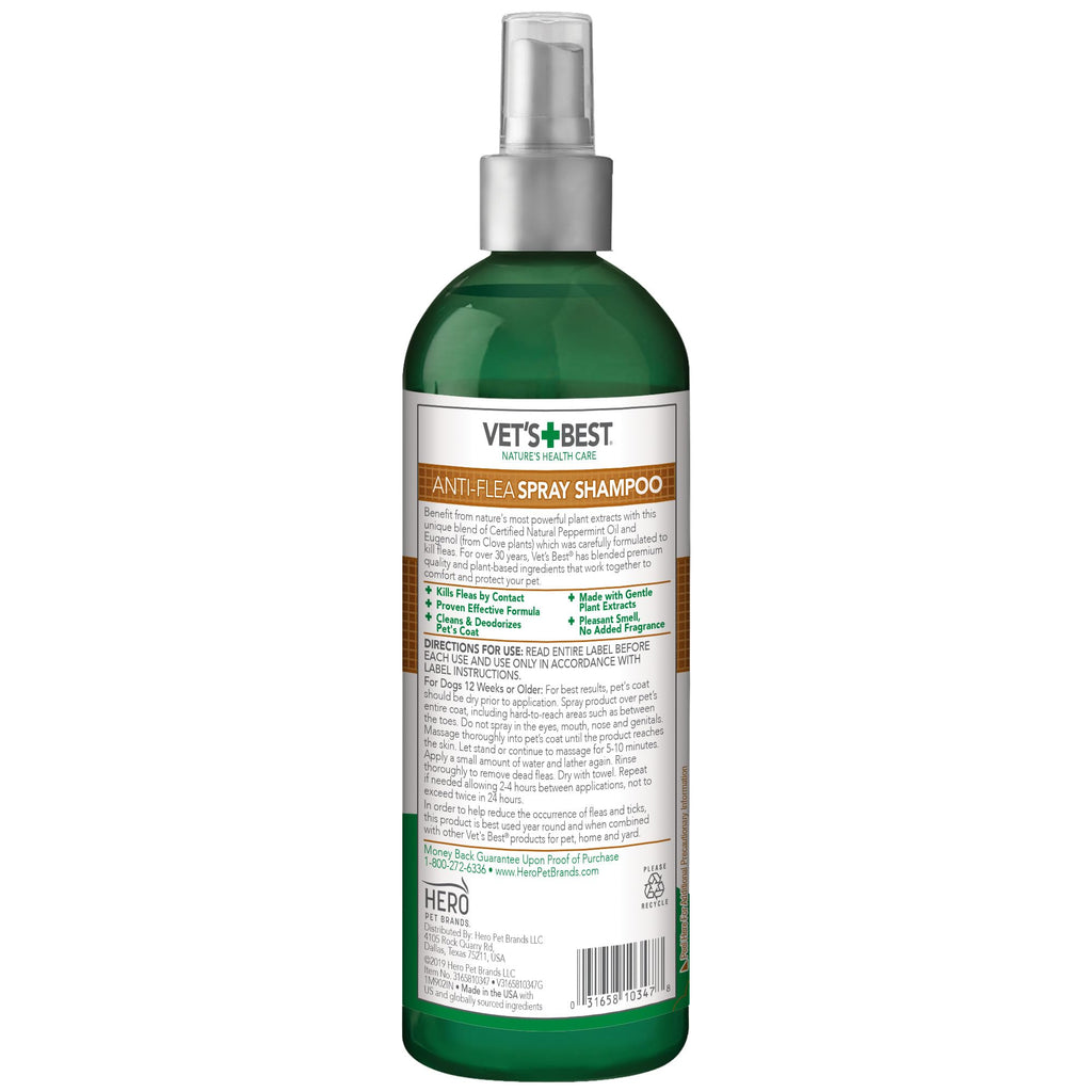 Flea & Tick Shampoo for Dogs 16 oz T7272