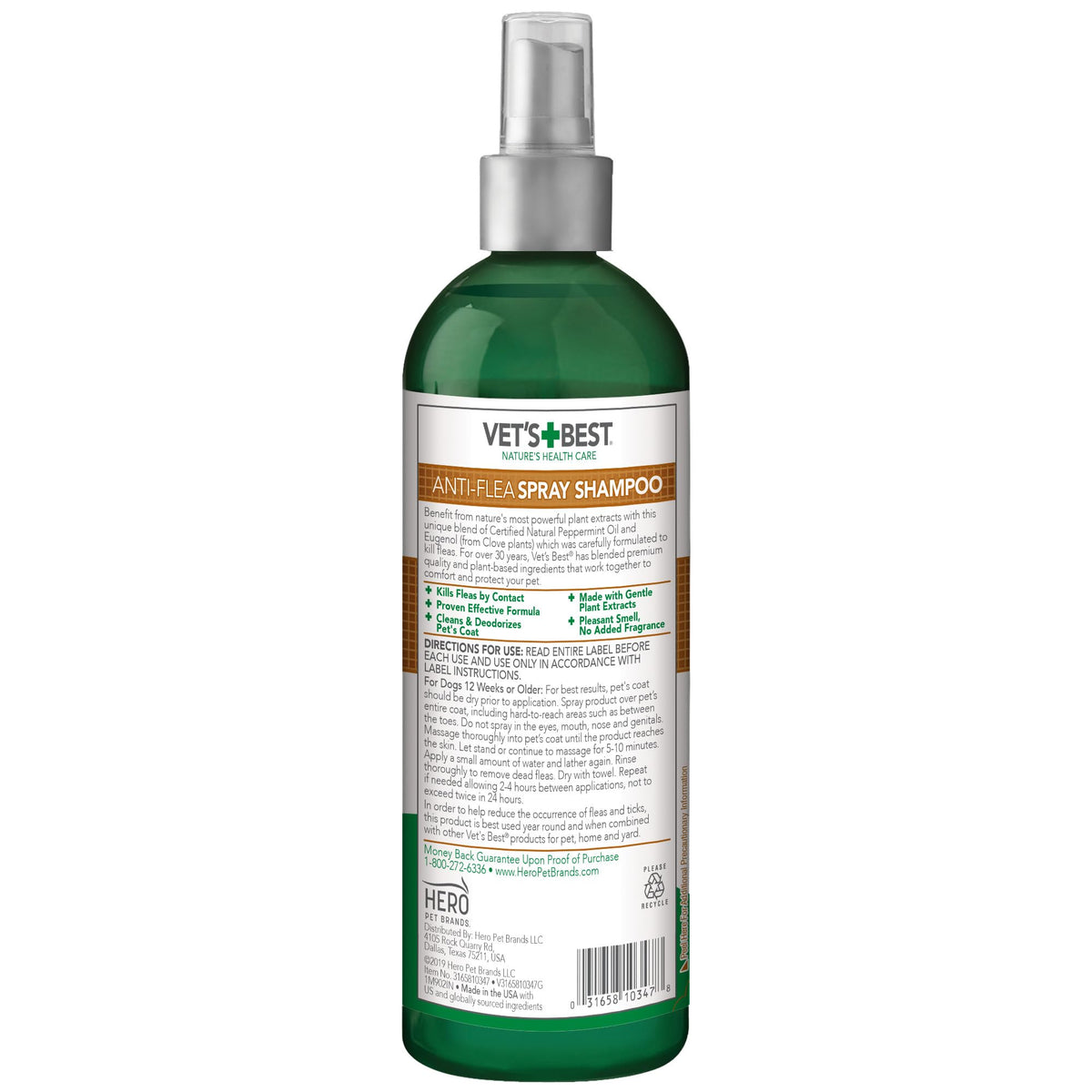 Flea & Tick Shampoo for Dogs 16 oz T7272