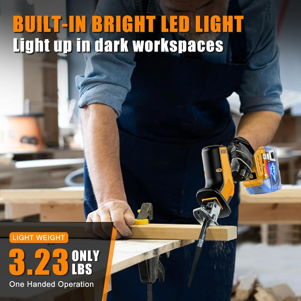 Cordless Reciprocating Saw with 4 Saw Blades E727078
