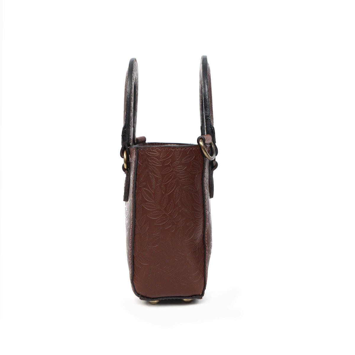 Genuine Leather Mini Tote Crossbody Bag Z253468