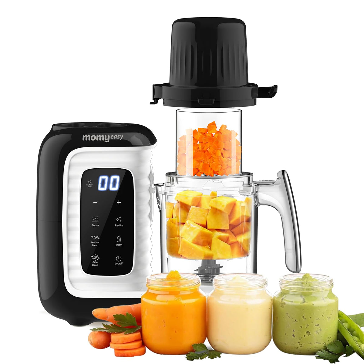 Baby Food Maker with Dual-Layer Steam Basket W439795