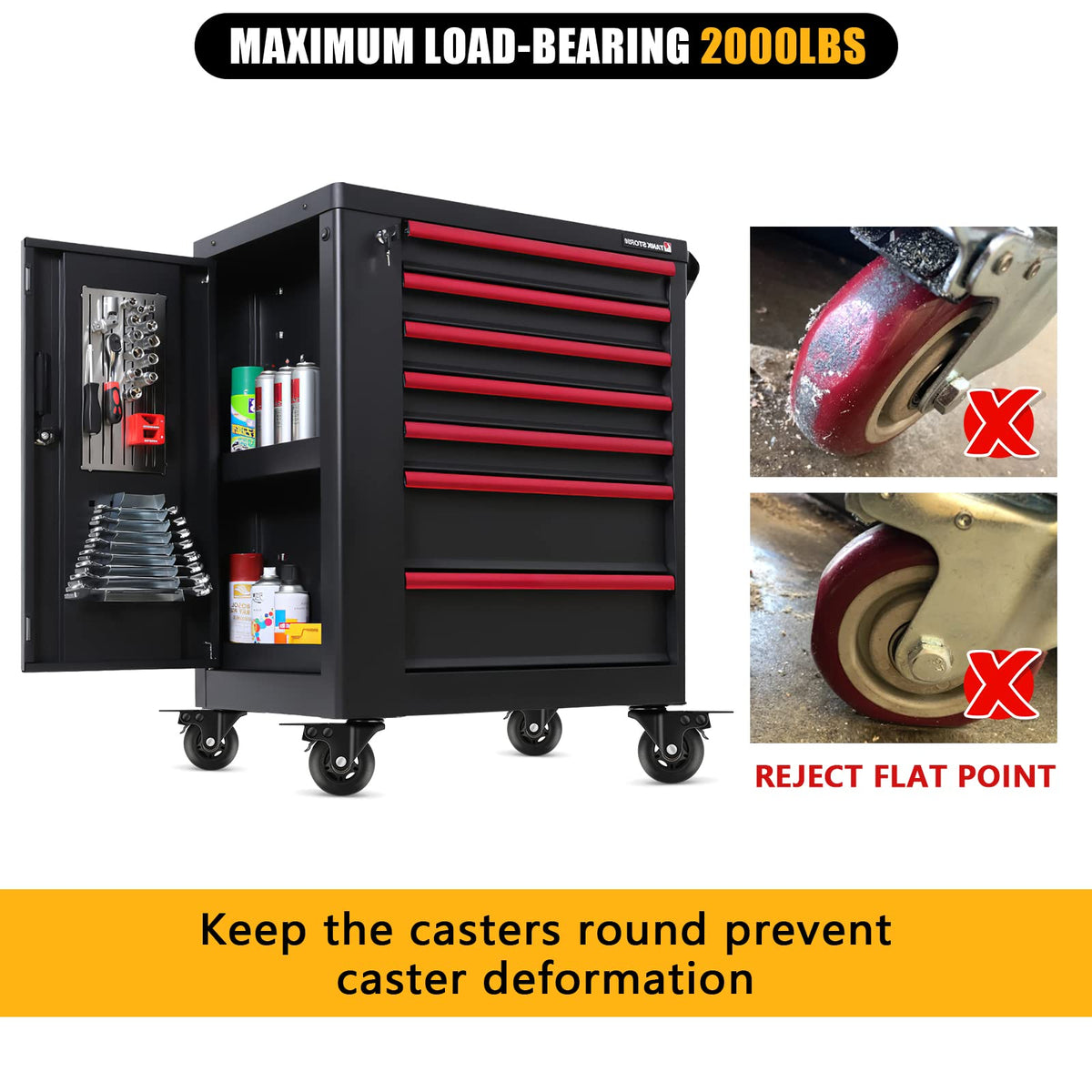 3” Lock Casters Set of 4 Heavy Duty I5326