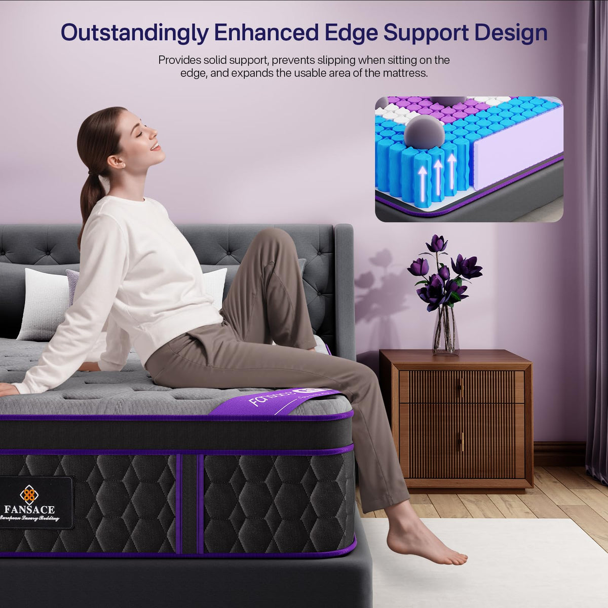 12 Inch Full Size Hybrid Mattress J976289