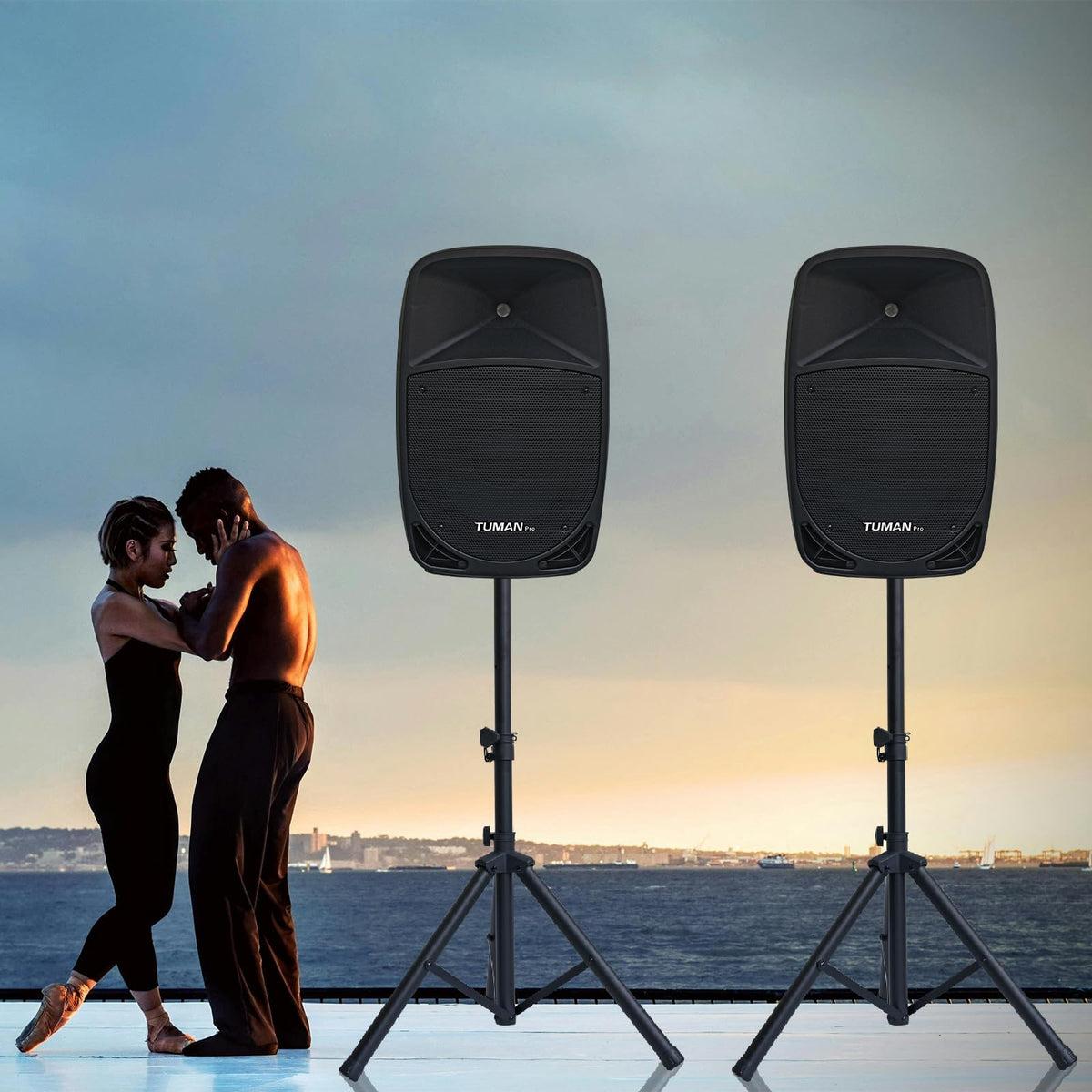 10 inch 1200 Watt Bluetooth PA Speaker System with Microphone U424
