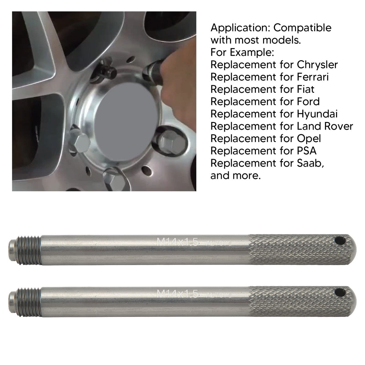 M14 x P1.5 Wheel Stud Alignment Guide Tool P376