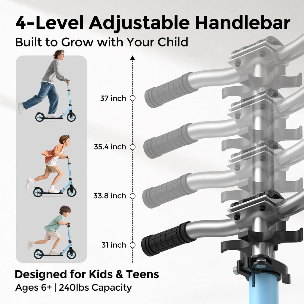 Kick Scooter with 8 Big Wheels K263803