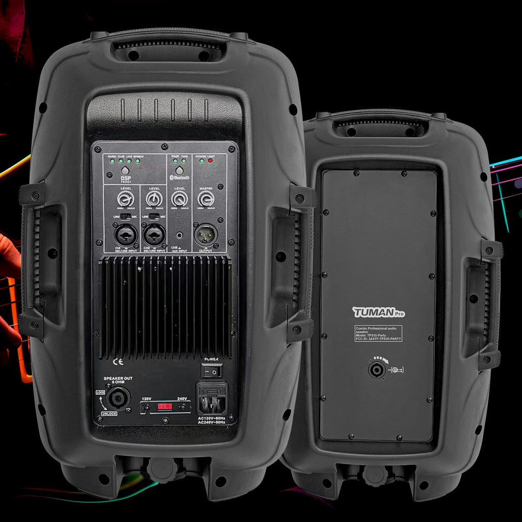 10 inch 1200 Watt Bluetooth PA Speaker System with Microphone U424