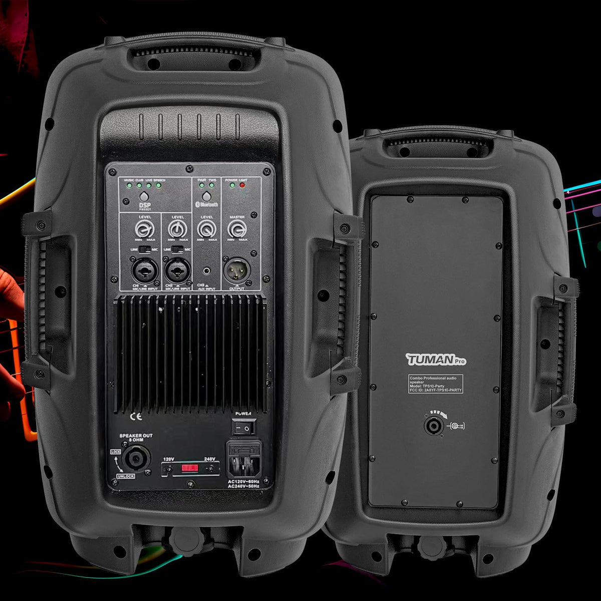10 inch 1200 Watt Bluetooth PA Speaker System with Microphone U424