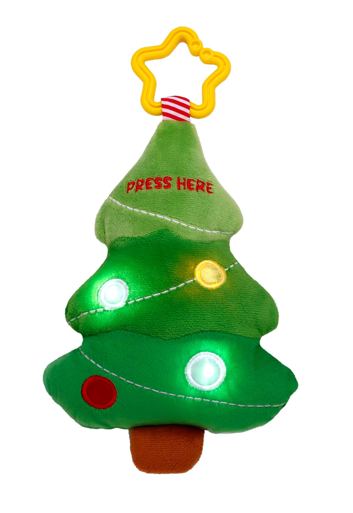 8 inch Musical Light Up Plush Toy with Travel Hook Y346878