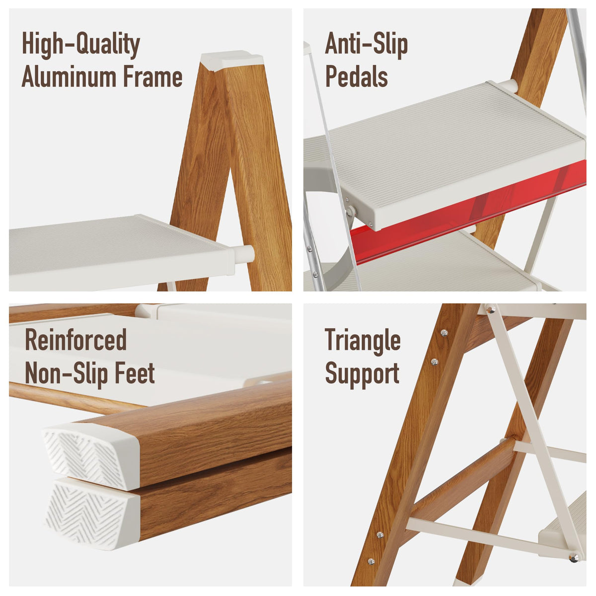 3 Step Aluminum Foldable Step Stool L243
