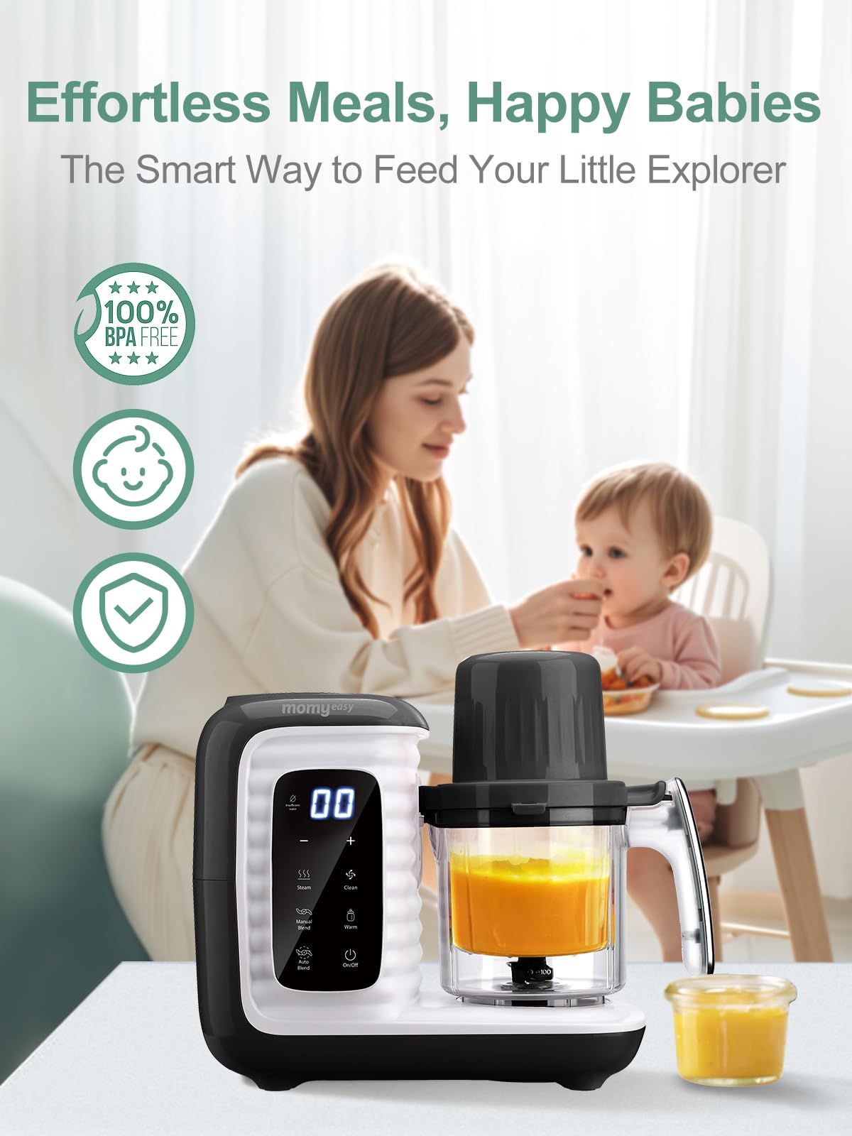 Baby Food Maker with Dual-Layer Steam Basket W439795