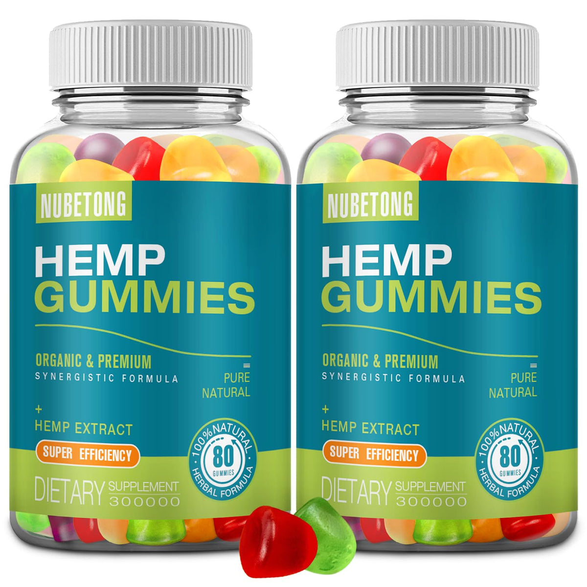 2 Packs Hemp Gummies Supplement K25803