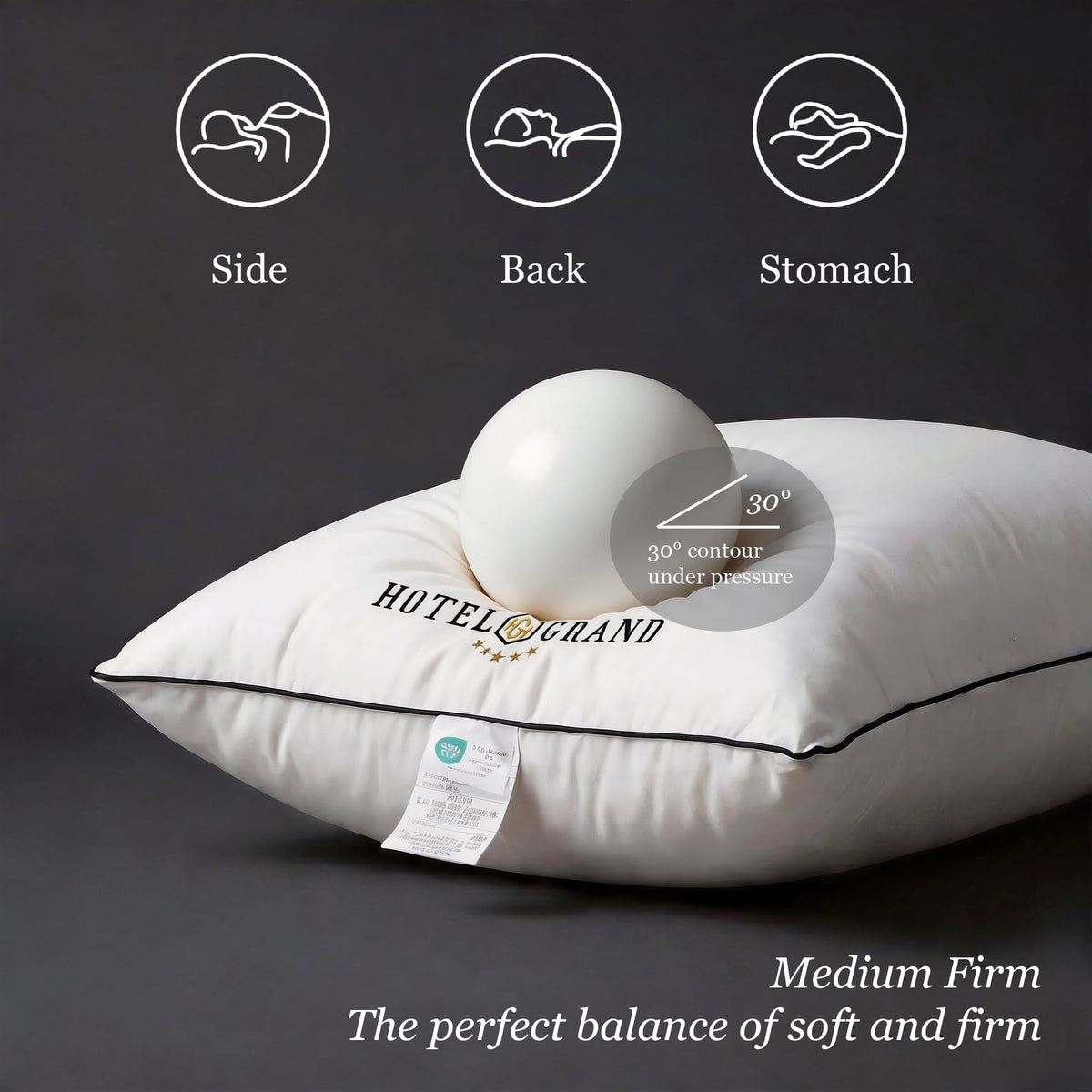 Queen Size Down Alternative Pillows Set of 2 D98723