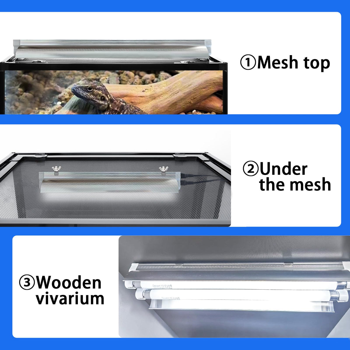 16 Watts 12 Inches T5 10.0 UVB Reptile Light Fixture P912