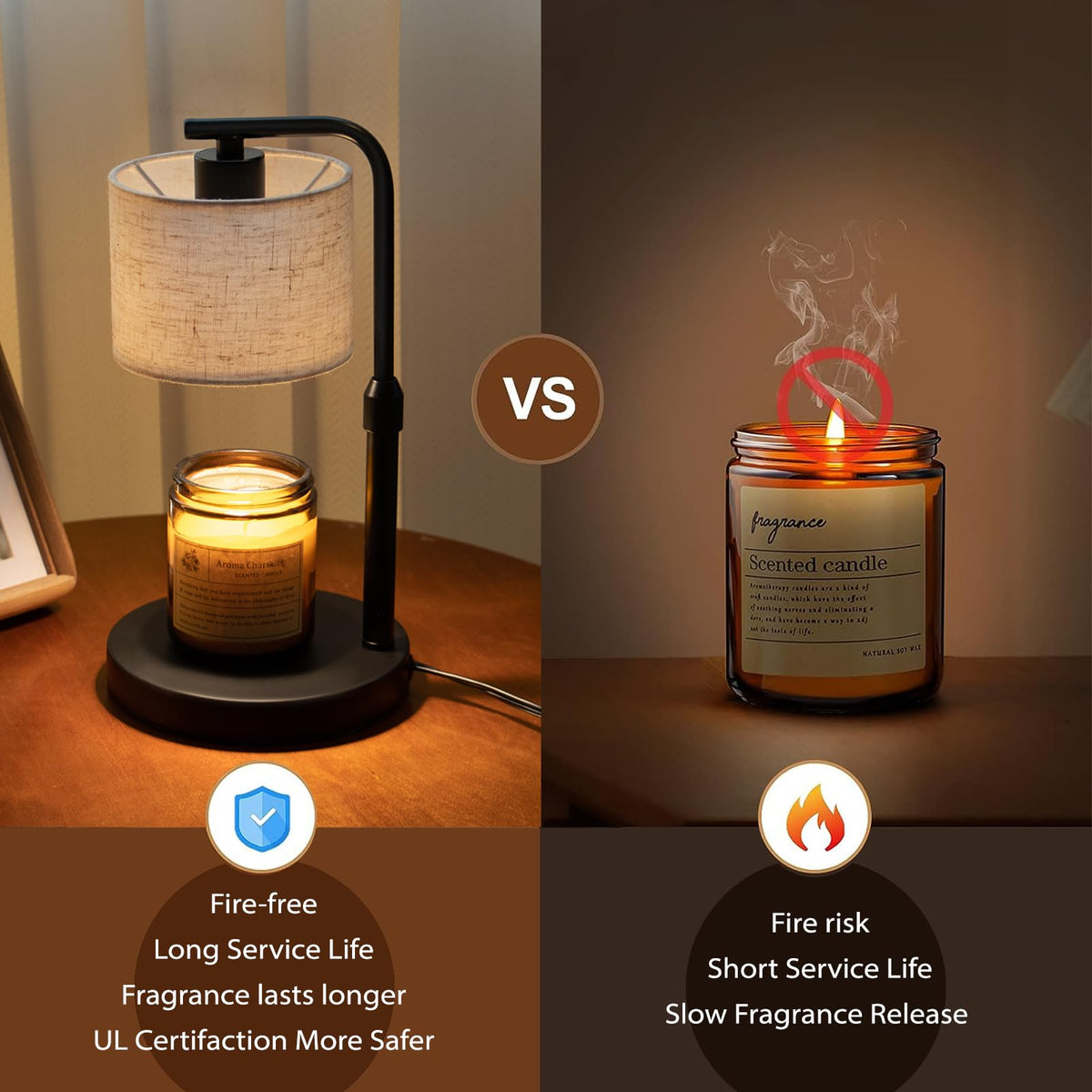 Dimmable Candle Warmer Lamp with Timer V202