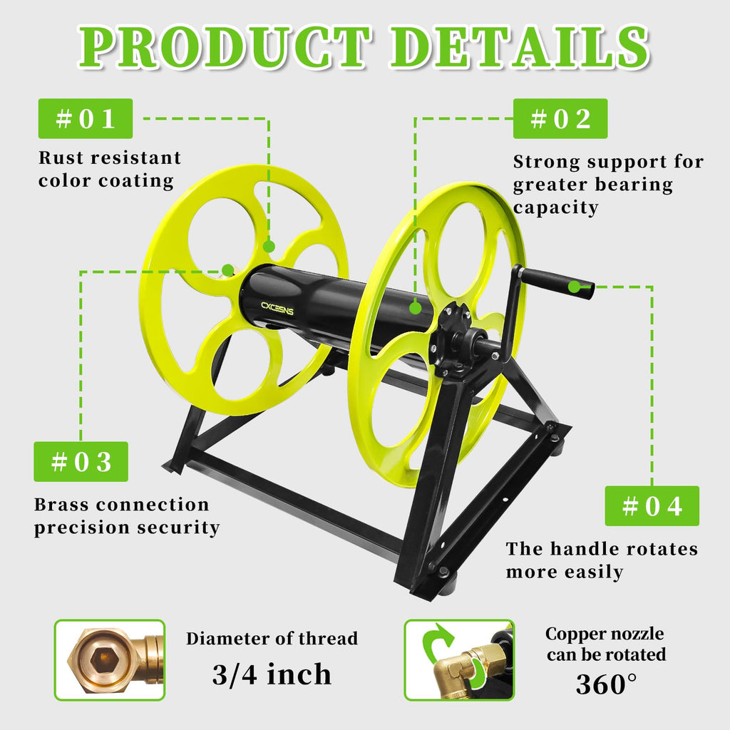 Wall Mount Garden Hose Reel 400FT S9830