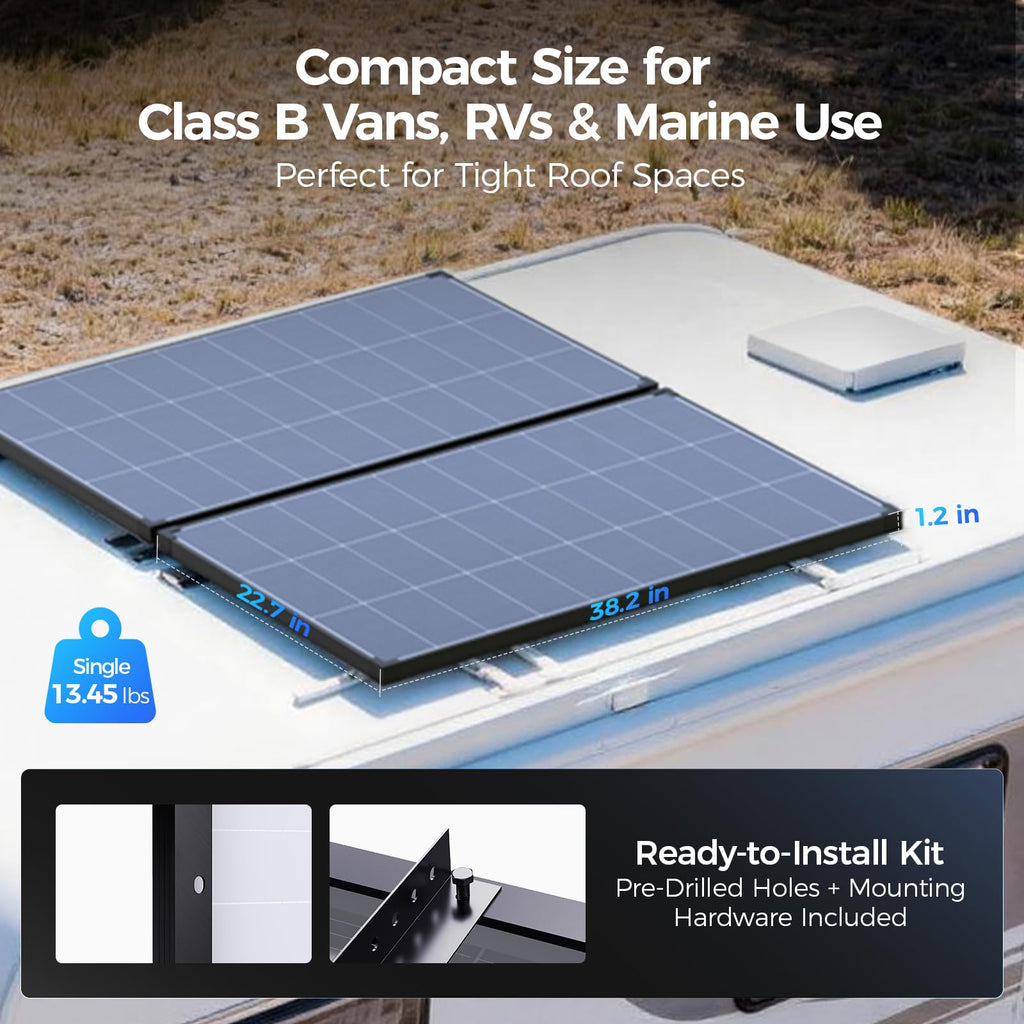 220 Watt Monocrystalline Solar Panel Kit with 30A PWM Charge Controller S9166