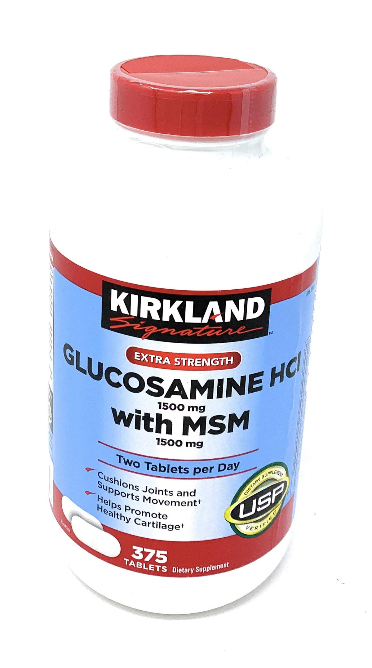 Extra Strength Glucosamine HCI 1500mg with MSM 1500mg 375-Count Tablets I461834