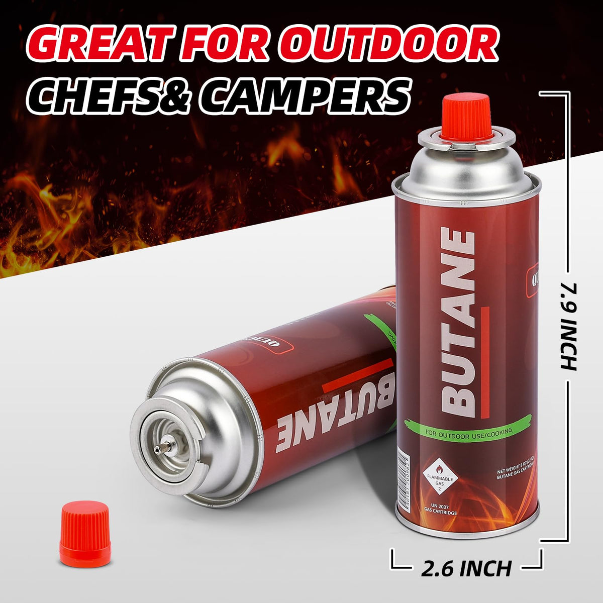 8 oz Butane Fuel Canisters P456431