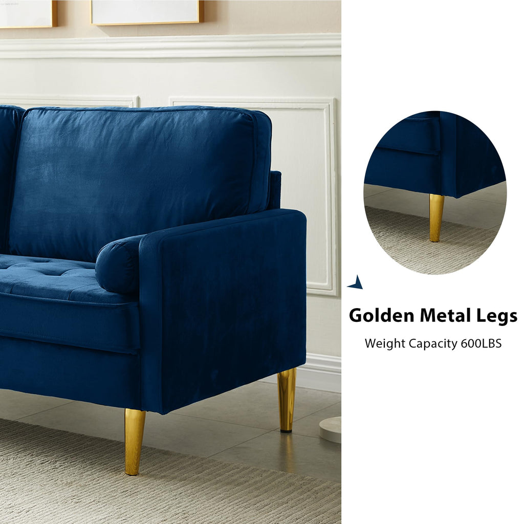 67" Velvet Tufted 2-Seater Sofa C689
