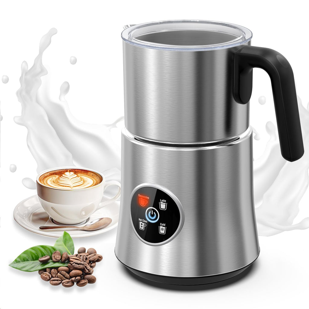 4-in-1 Electric Milk Frother and Steamer with Stainless Steel Jug C572799