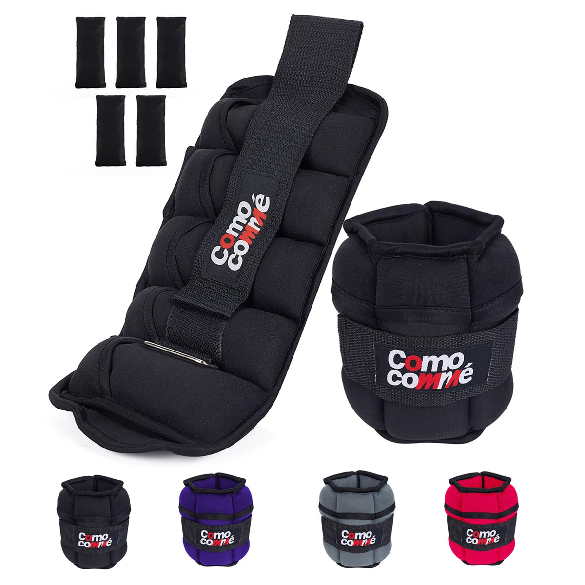 Adjustable Ankle Weights 2 3 5 lb 1 Pair V833