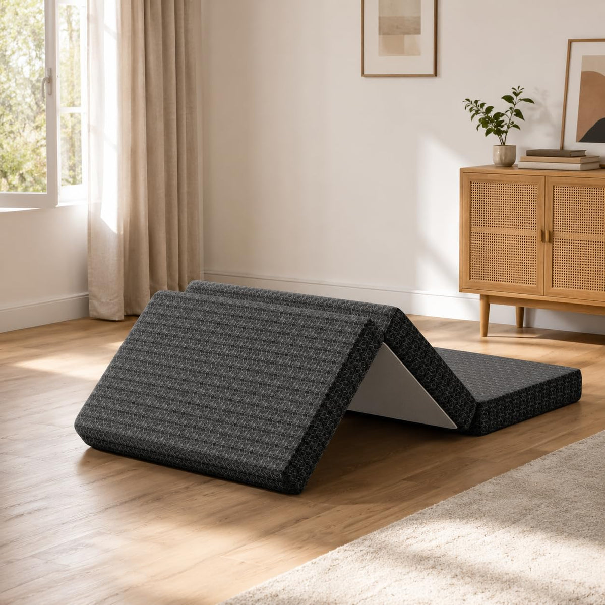 Queen Tri-Fold Memory Foam Mattress O88622