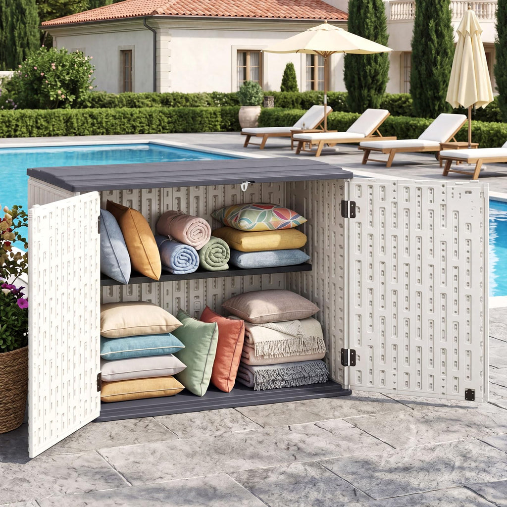 20 Cu.Ft Outdoor Storage Cabinet with Adjustable Shelf V65039
