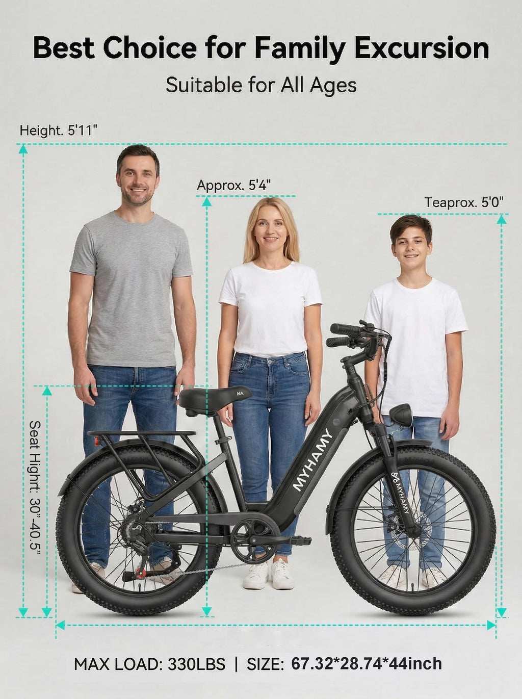2000W Electric Bike 24 Fat Tire 48V 18Ah Step-Thru O1131