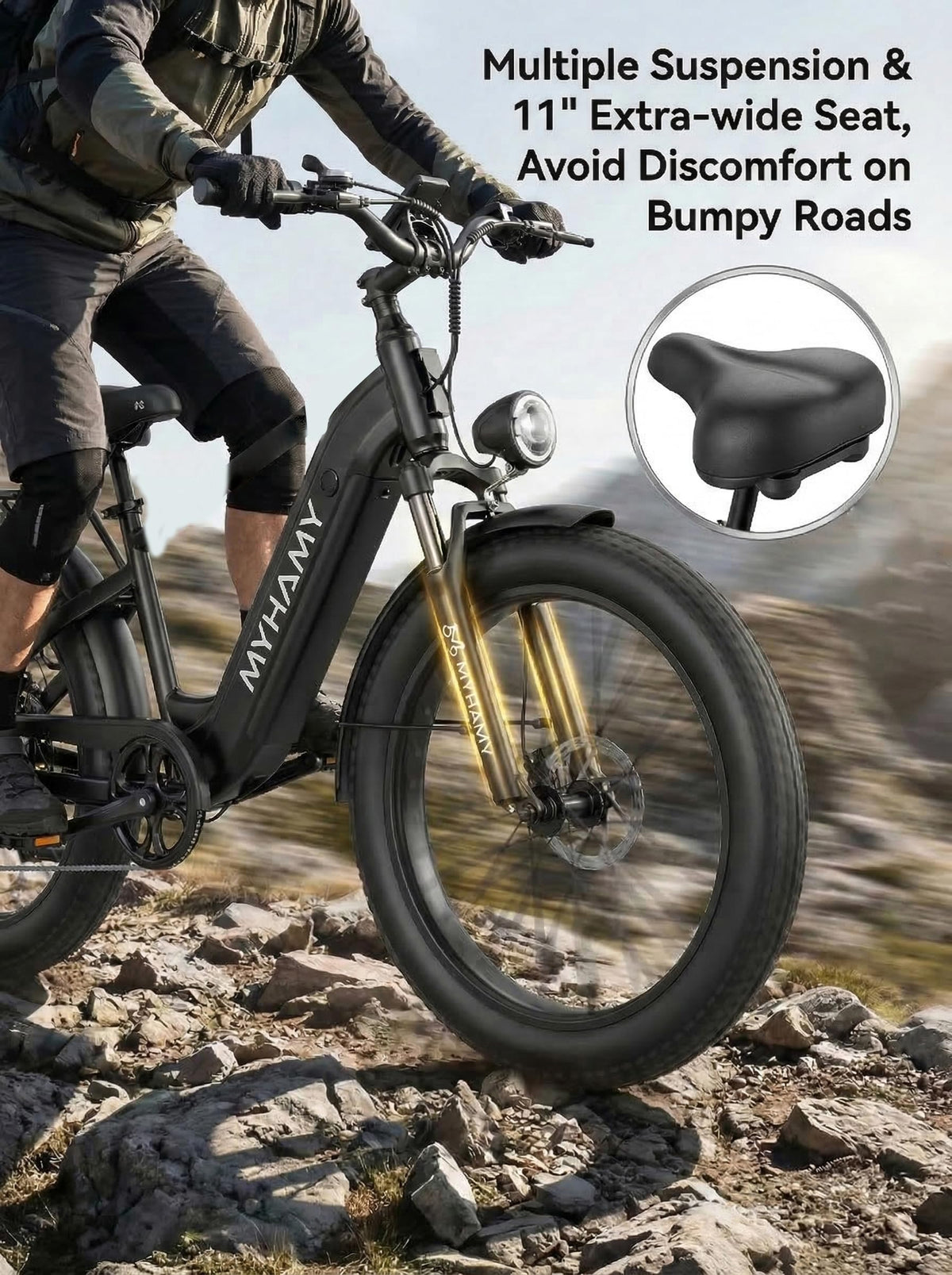 2000W Electric Bike 24 Fat Tire 48V 18Ah Step-Thru O1131