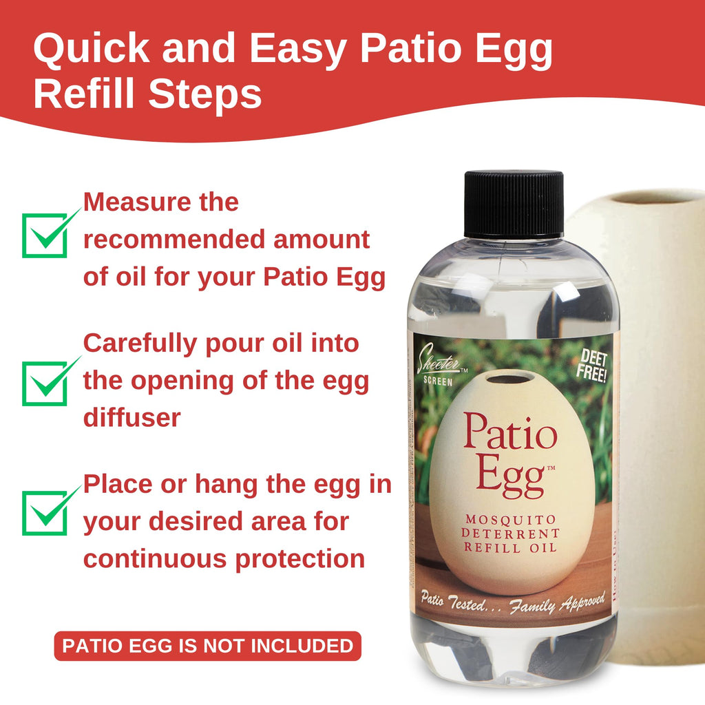 Patio Egg Refill Oil 8 Fl Oz 2 Pack Q693