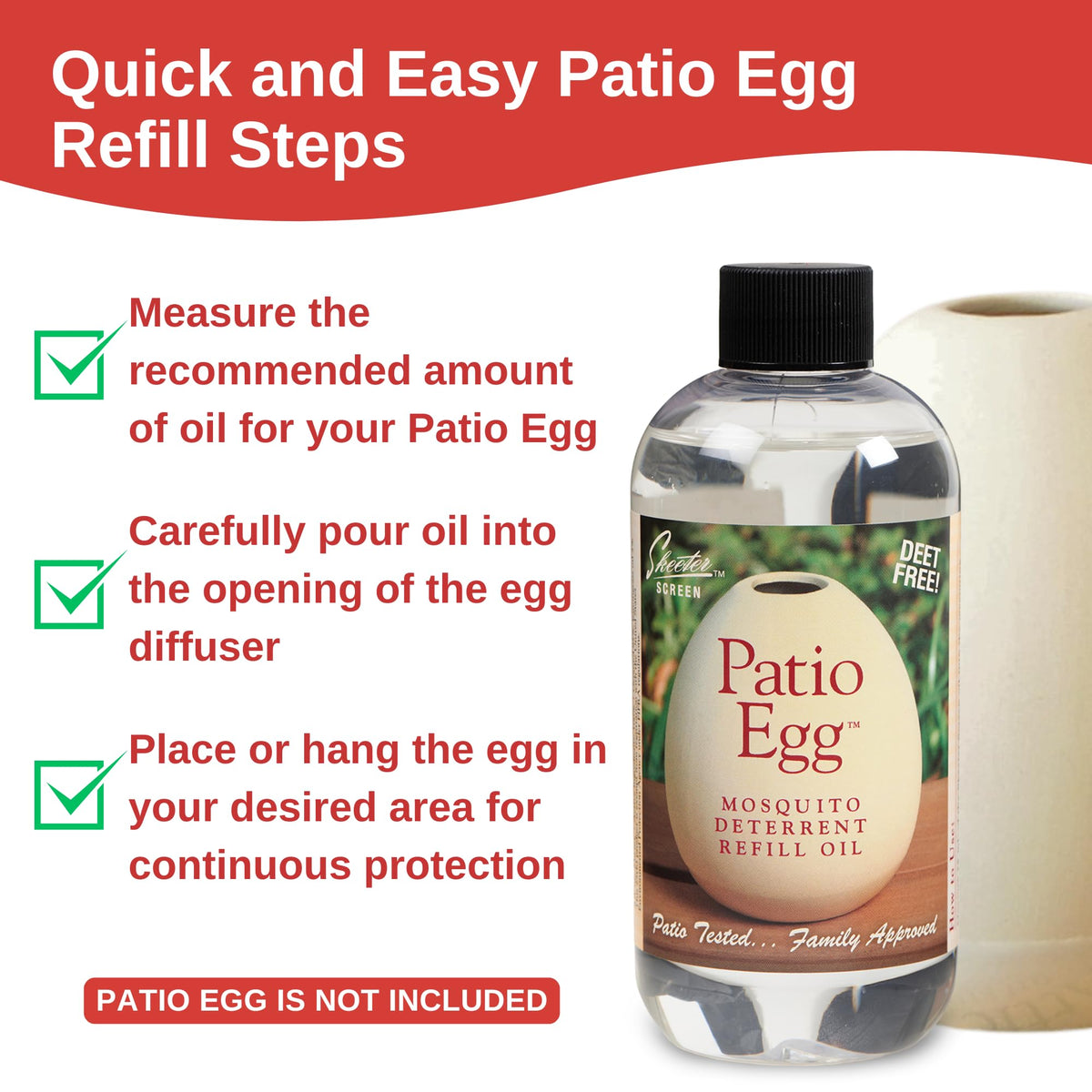 Patio Egg Refill Oil 8 Fl Oz 2 Pack Q693