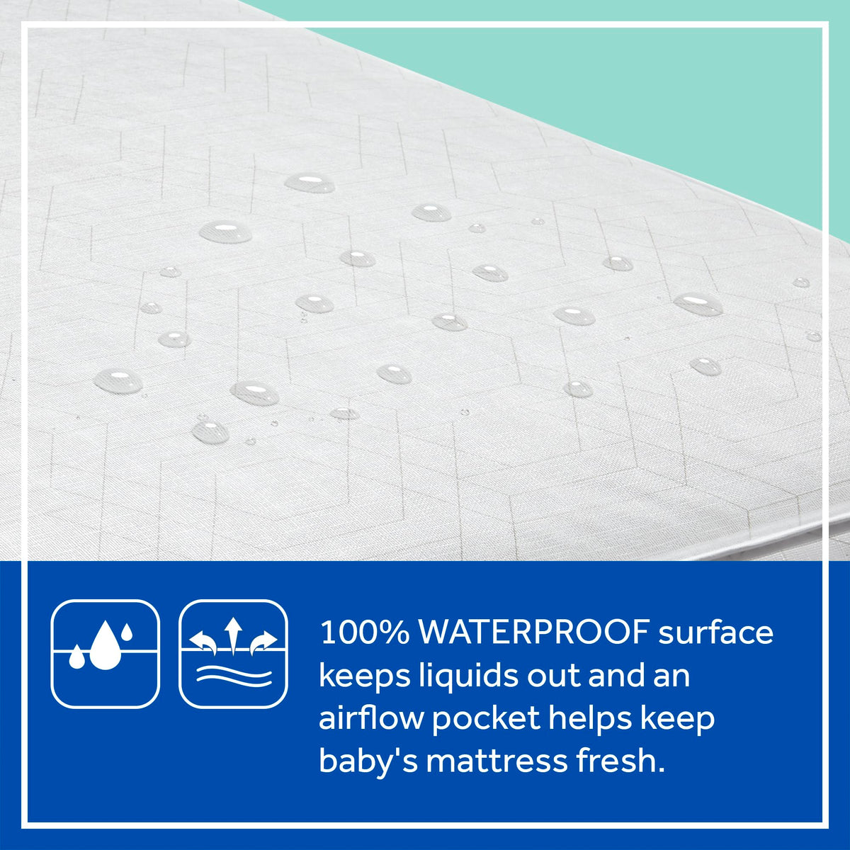 Infant & Toddler Crib Mattress, 204 Coils, Waterproof Breathable Z1422
