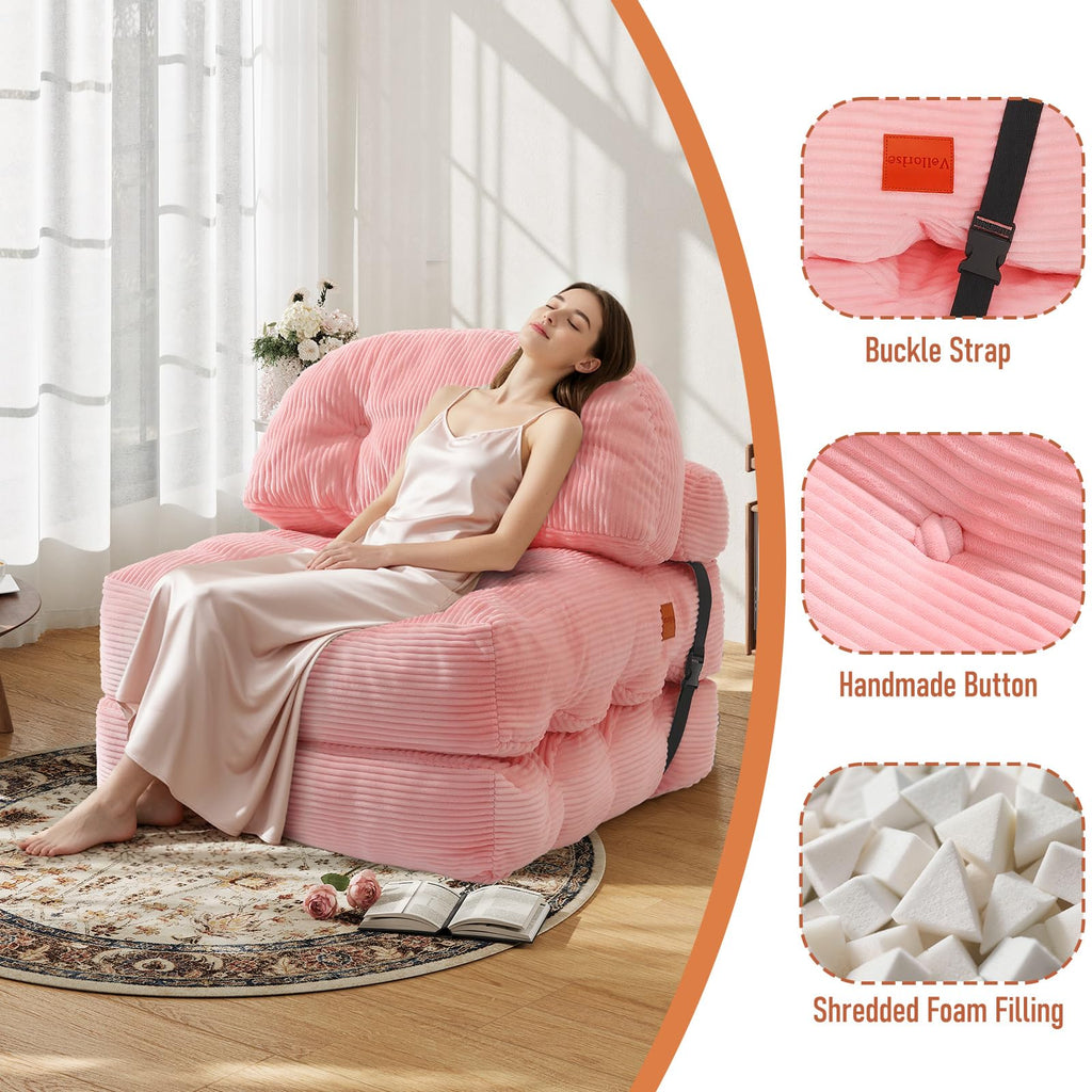 Folding Convertible Sofa Bed with Pillow J34695