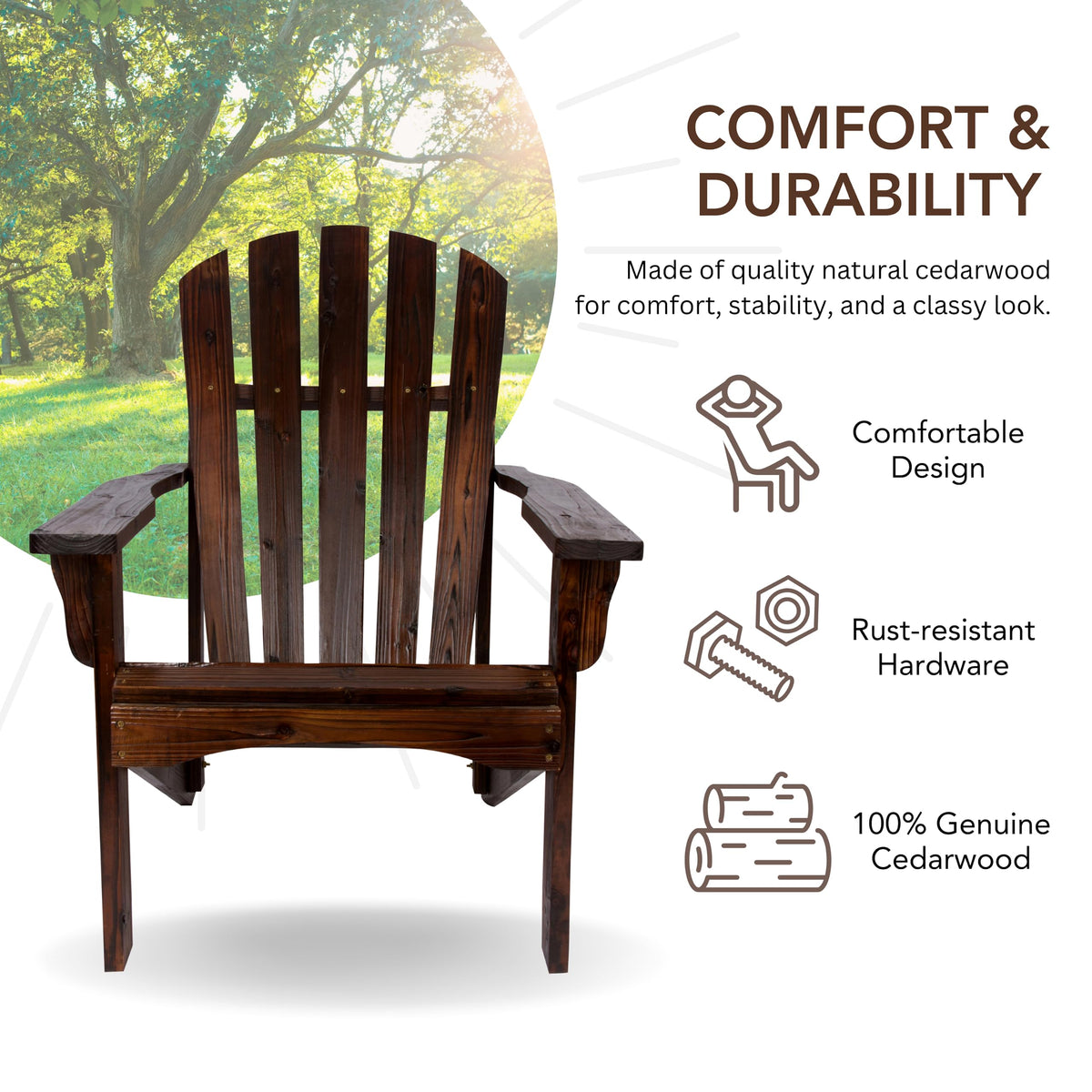 Wooden Adirondack Chair Z3800