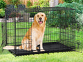 48 Inch Double-Door Dog Crate with Tray & Divider X861