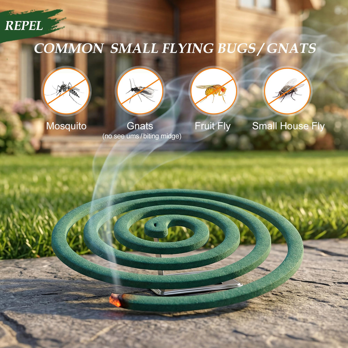Mosquito Repellent Incense Coils with Citronella Oil, 20 Count X231443