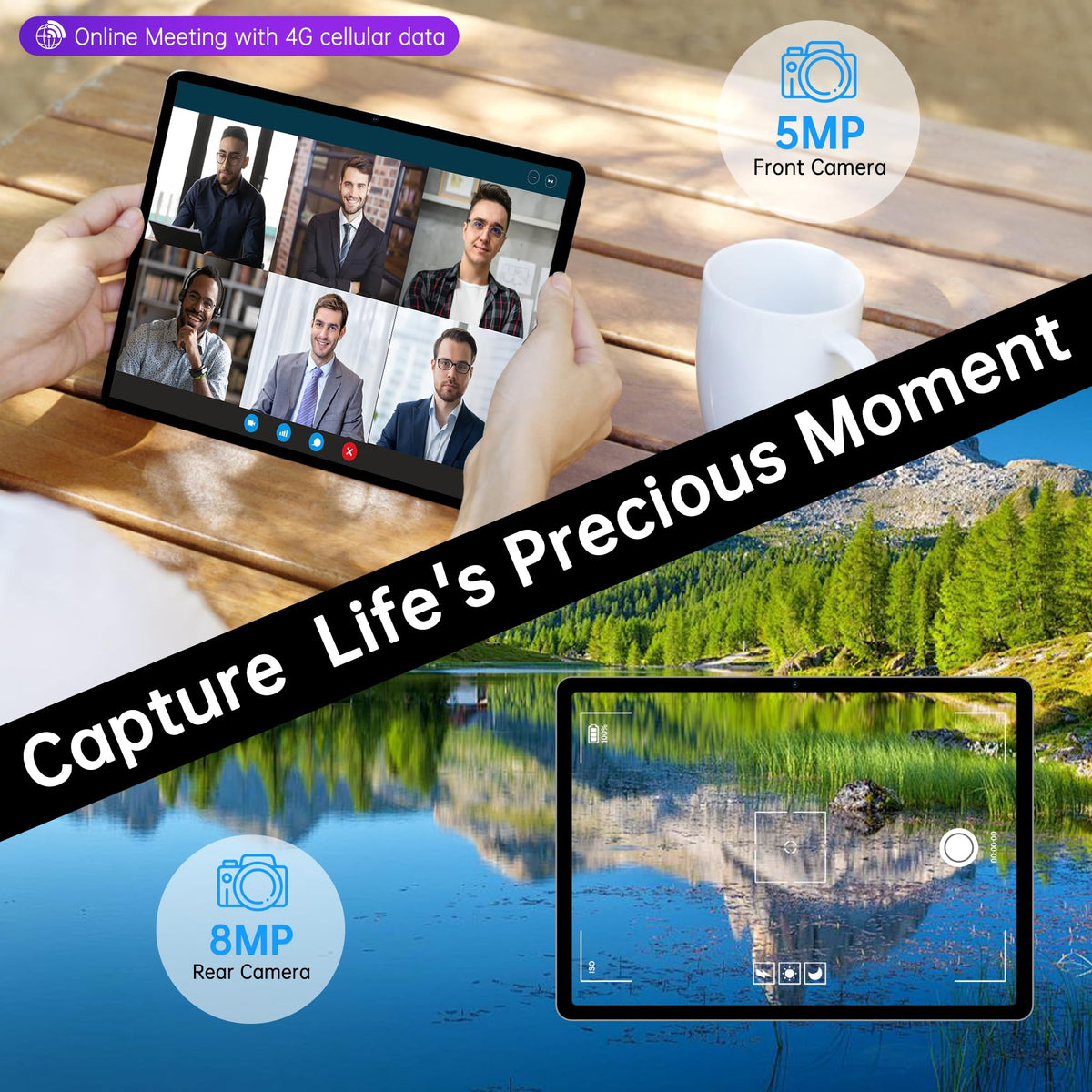 Android 14 Tablet with Sim Card Slot 10GB+32GB 10 inch Tablet G2246