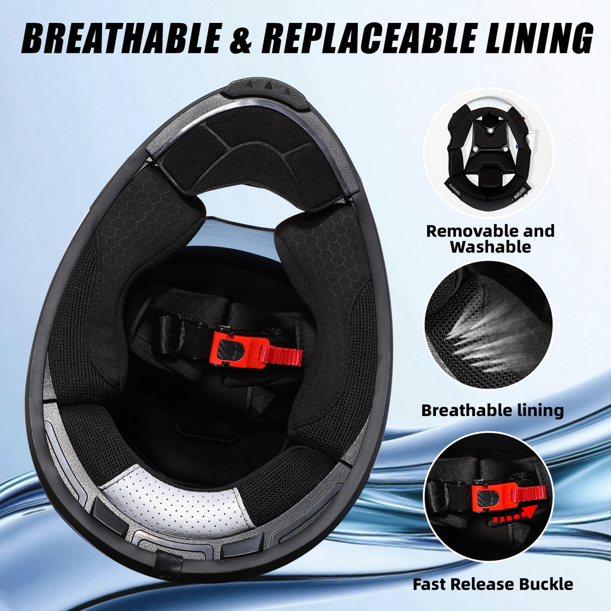 Full Face Motorcycle Helmet Dual Visor J2228