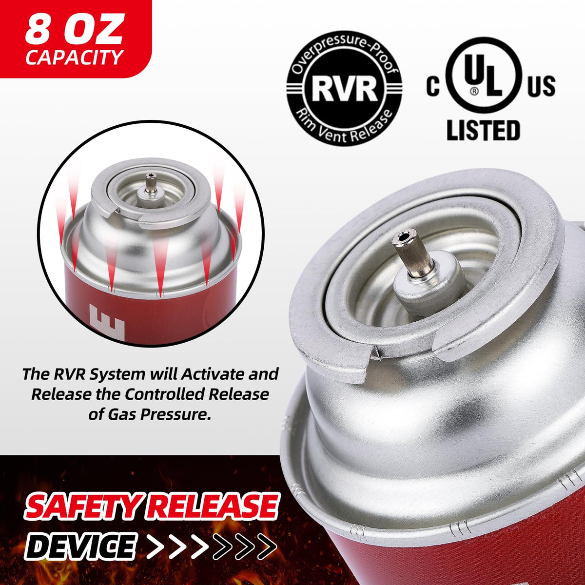 8 oz Butane Fuel Canisters P456431