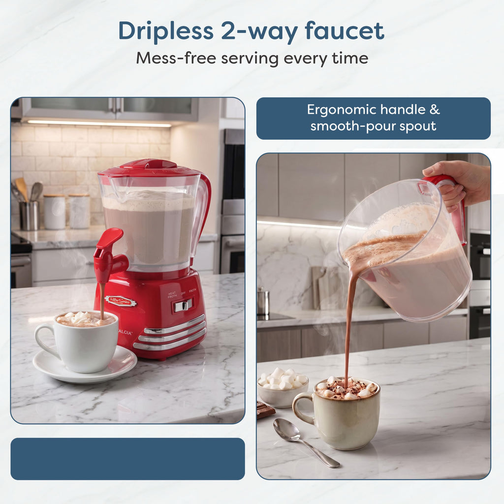 Hot Chocolate Maker & Milk Frother 4-Cup L146