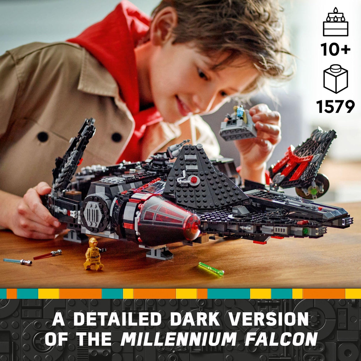 Buildable Starship Toy Set with 6 Minifigures J266