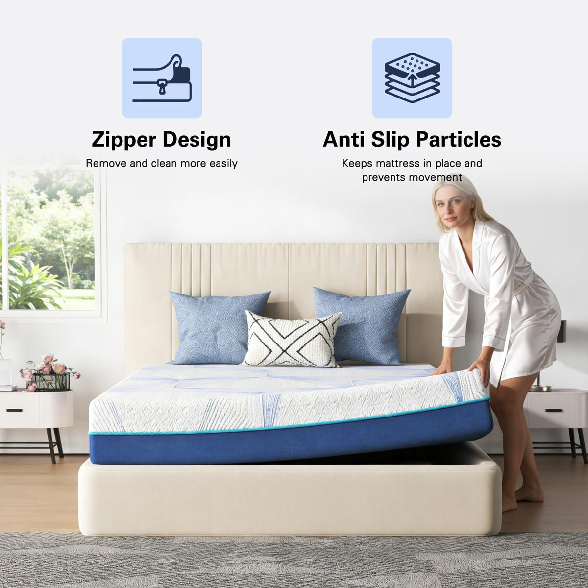 6 Inch Twin Memory Foam Mattress V469911