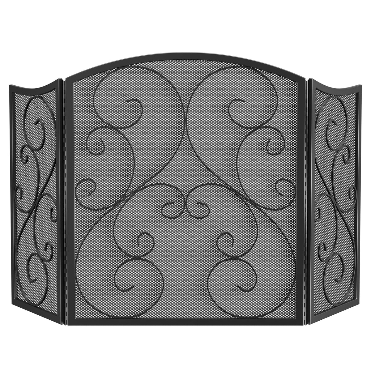 Wrought Iron Fireplace Screen 48×30 Inch E4792