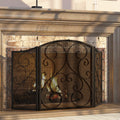 Wrought Iron Fireplace Screen 48×30 Inch E4792